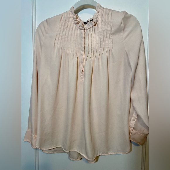 J Crew Mercantile Cream Blouse - Picture 3 of 6